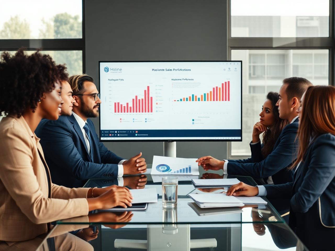 Woodward Growth Group consulting team reviewing business performance